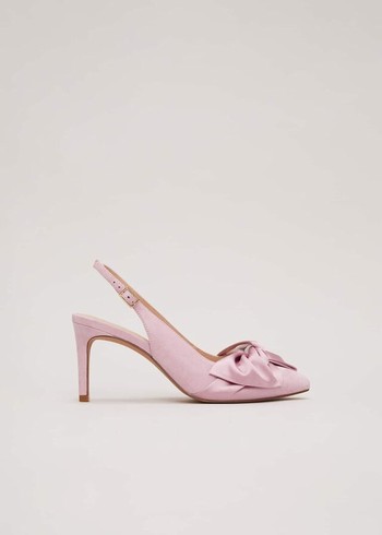 Phase Eight Twist Front Slingbacks Heels Pink Canada | TDSCFW-859